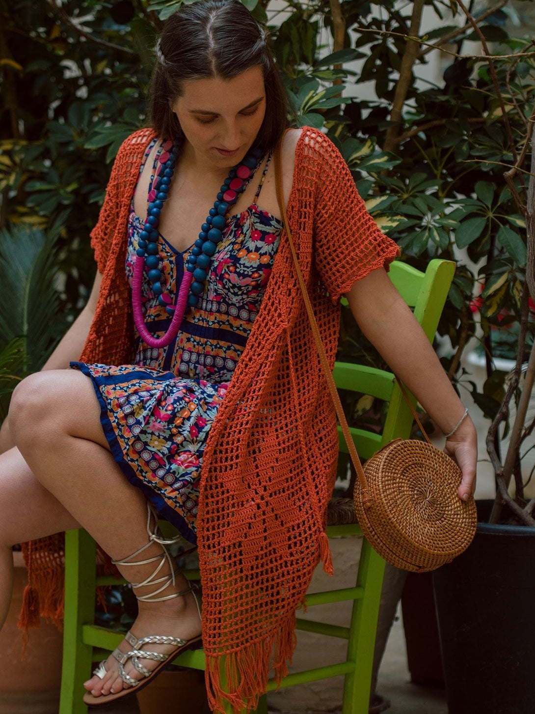 Vestito corto rayon scollo regolabile Garin - nero - Bijondo