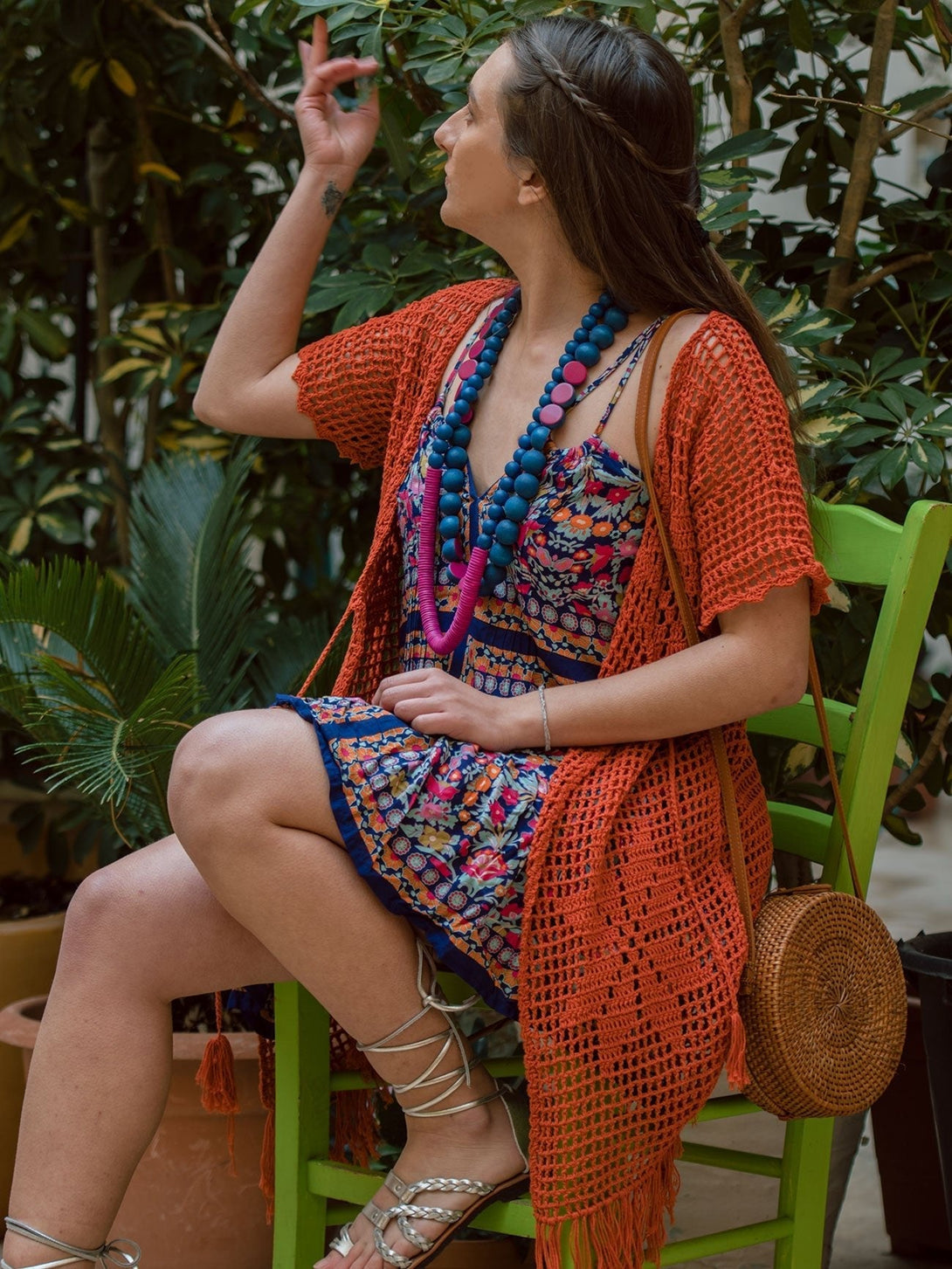 Vestito corto rayon scollo regolabile Garin - nero - Bijondo