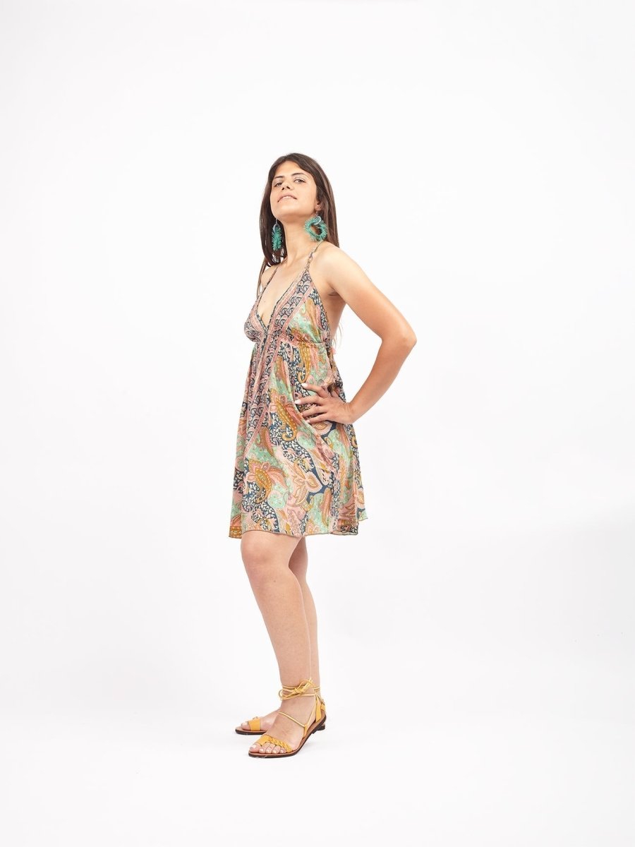 Vestito Nina corto - salmone - Bijondo