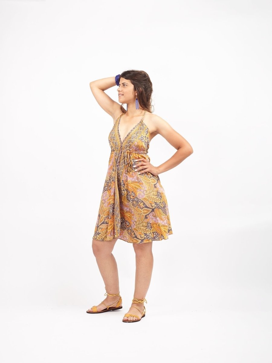 Vestito Nina corto - senape - Bijondo