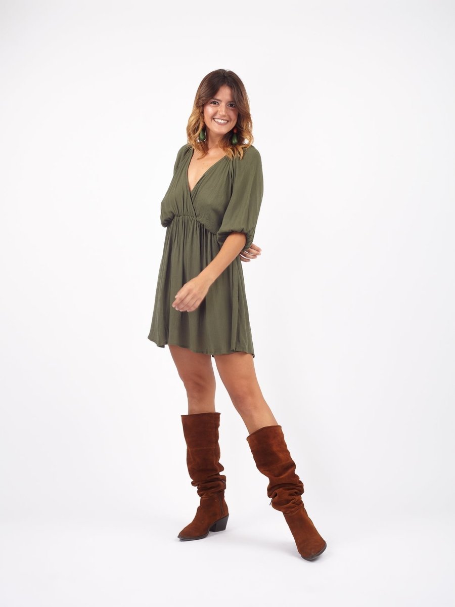 Vestito corto svasato Marlow - magenta - Bijondo