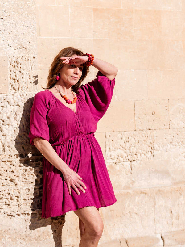 Vestito corto svasato Marlow-vestito-Bijondo-Bijondo