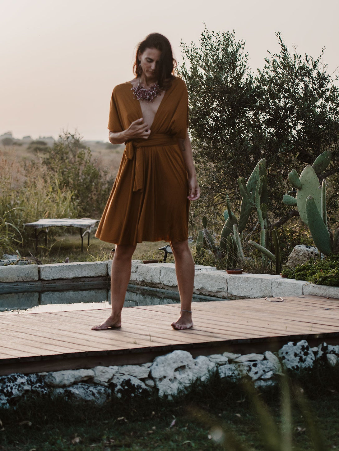 Vestito corto trasformabile Ayunita Infinity-nero-taglia unica-Bijondo