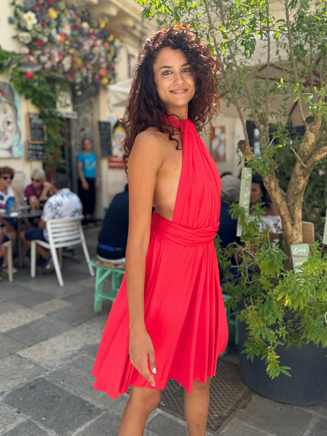 Vestito corto trasformabile Ayunita Infinity-Vestito-Bijondo-Bijondo