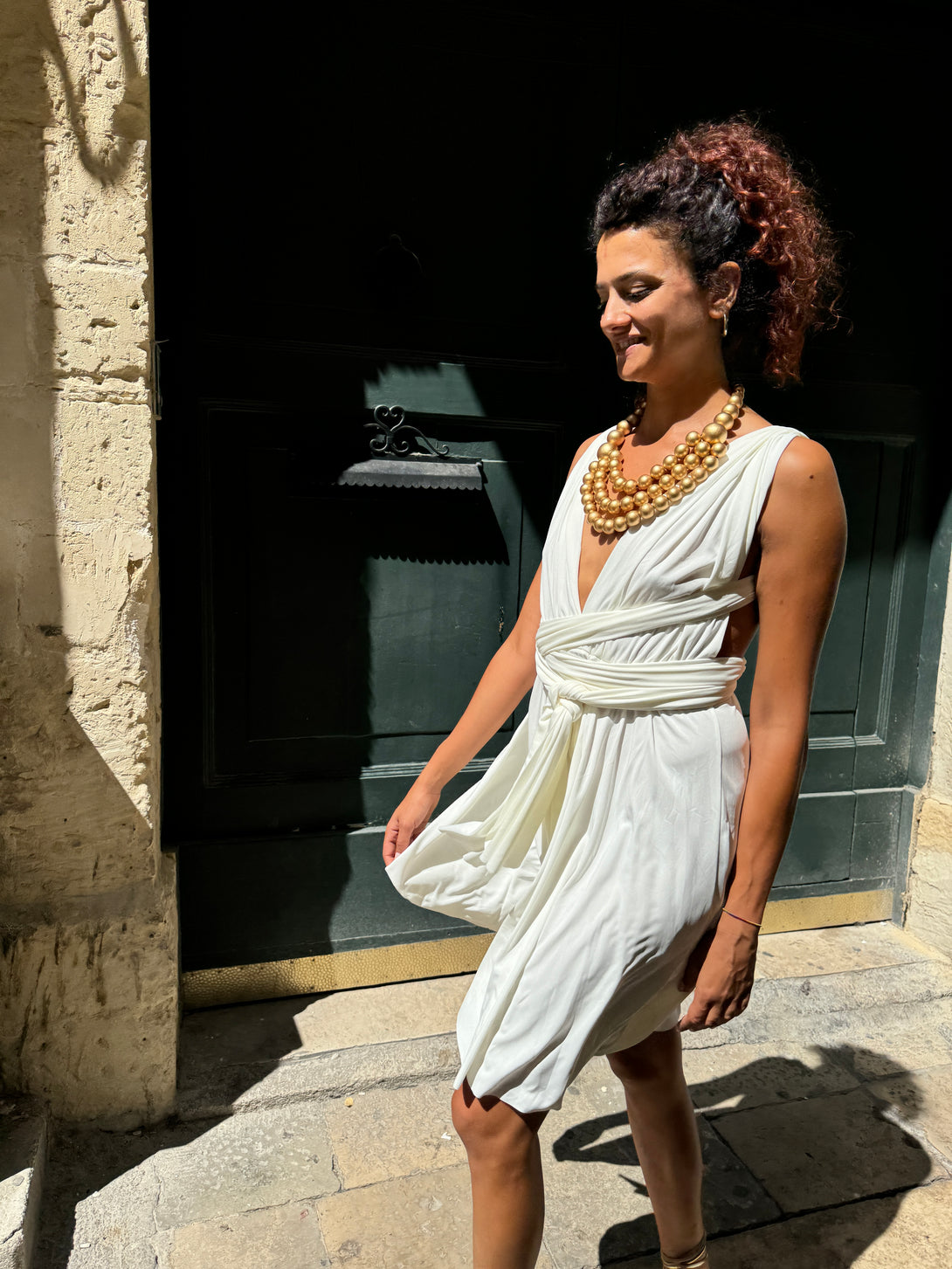 Vestito corto trasformabile Ayunita Infinity-Vestito-Bijondo-Bijondo