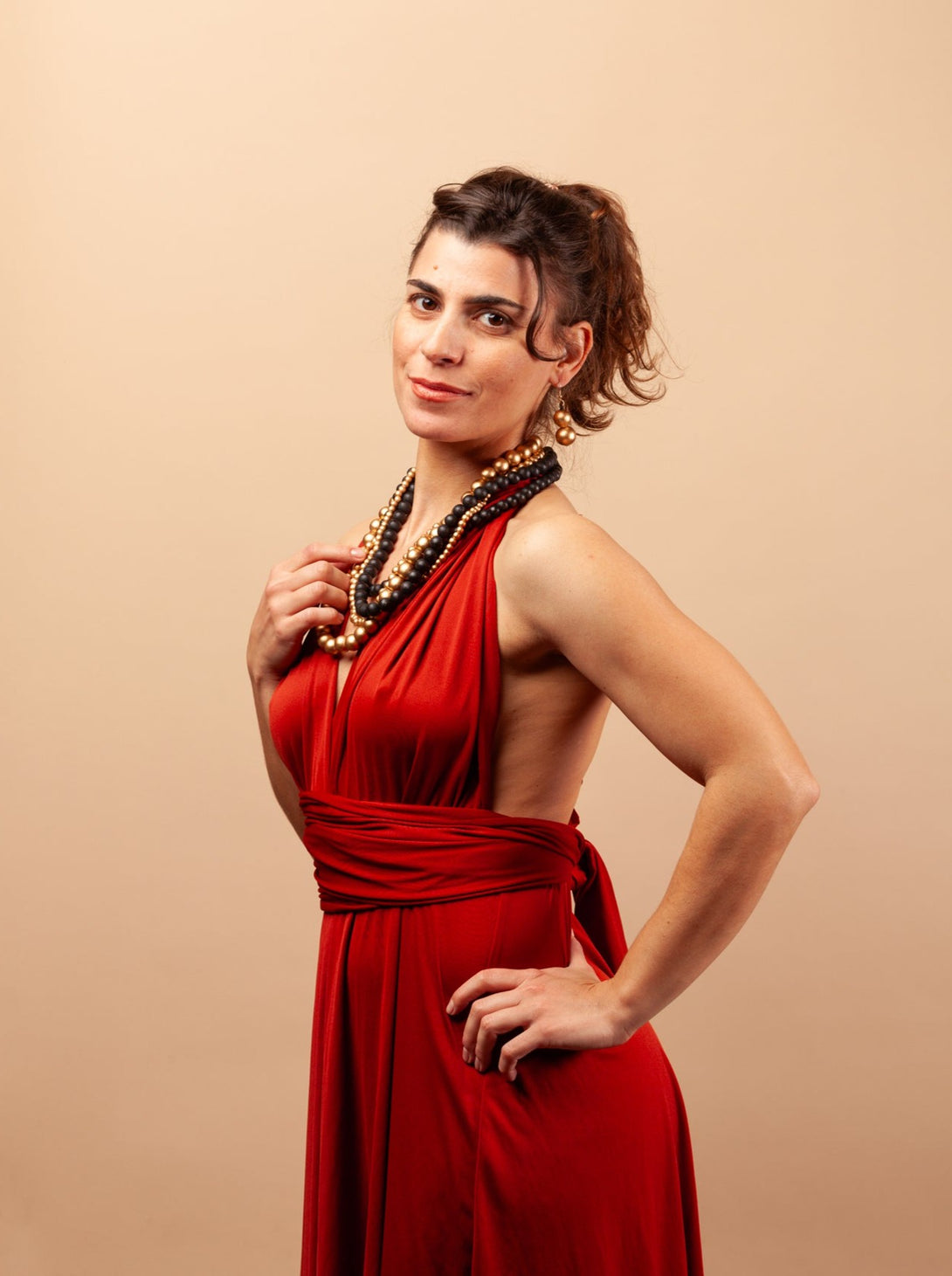 Vestito corto trasformabile Ayunita Infinity-Vestito-Bijondo-Bijondo