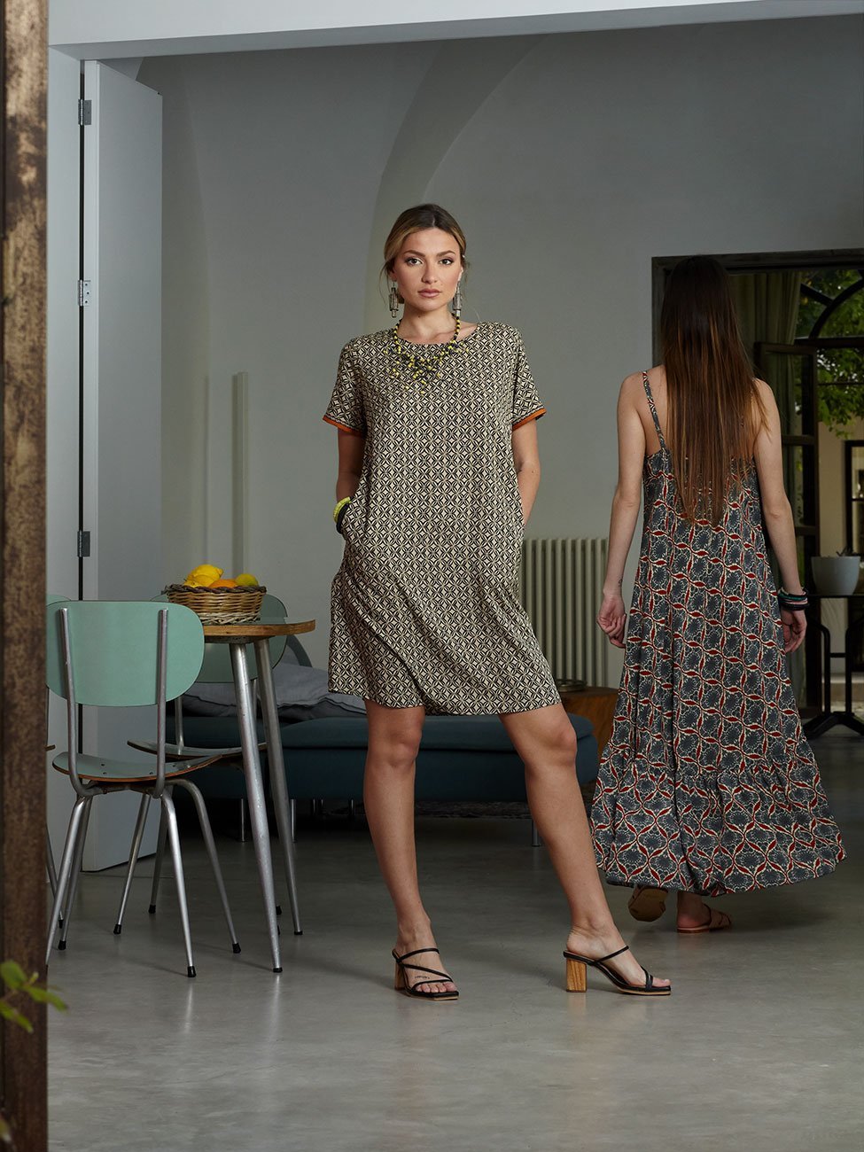 Vestito corto Seta Lilou - rosso - Bijondo