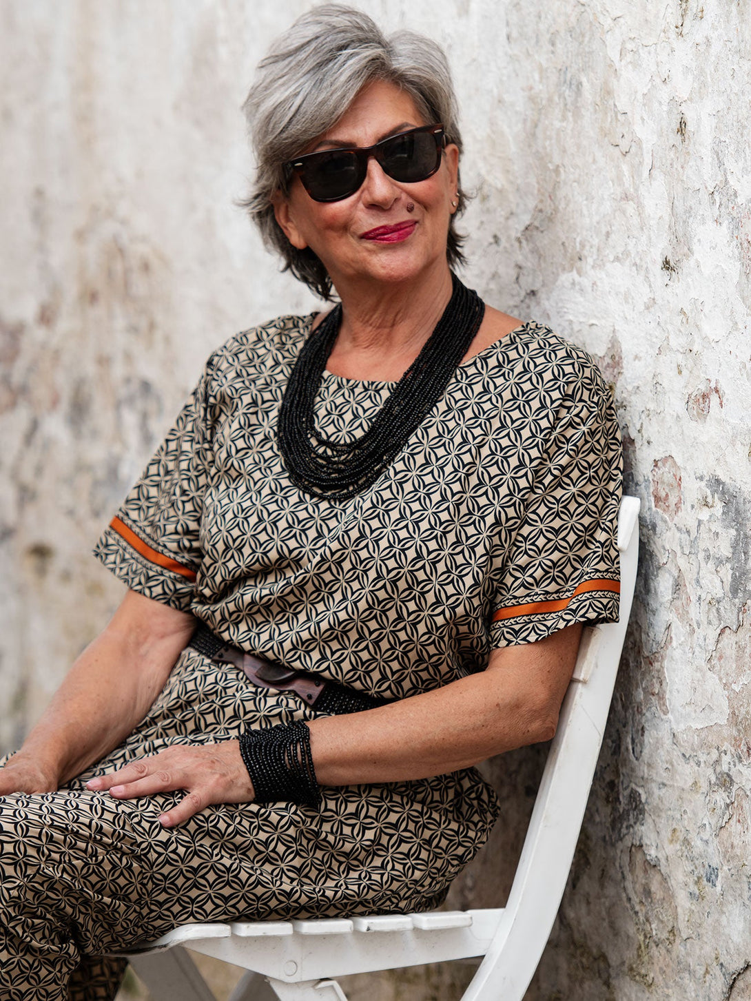 Vestito corto viscosa Lilou-nero-S-Bijondo