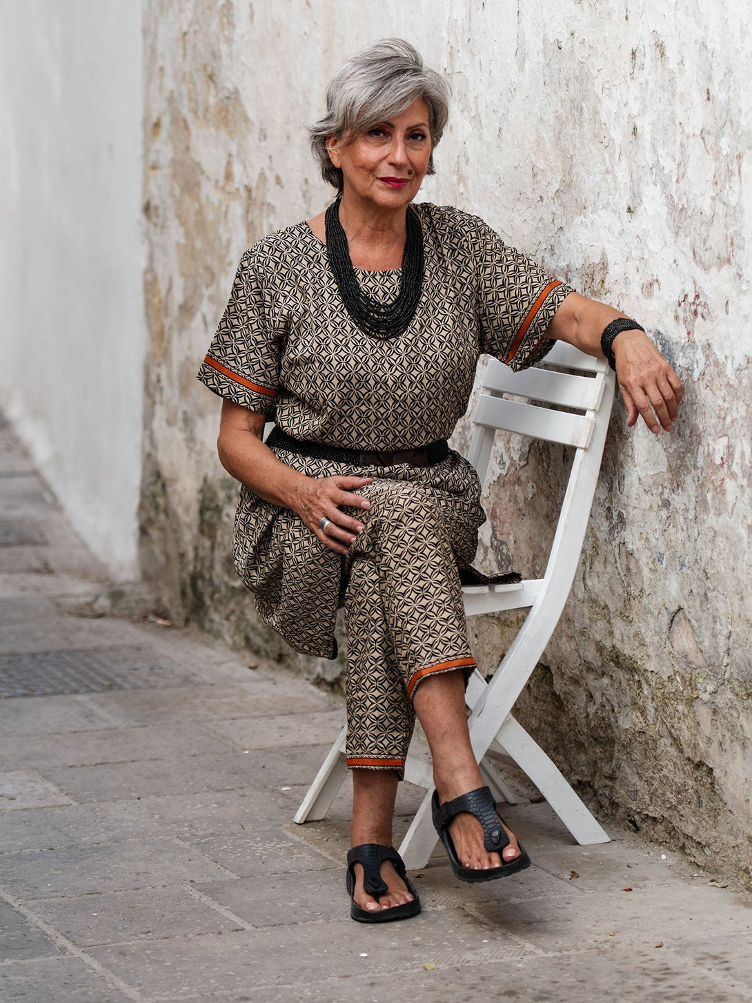 Vestito corto viscosa Lilou-nero-S-Bijondo