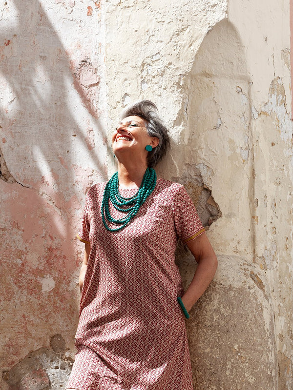 Vestito corto Seta Lilou - nero - Bijondo