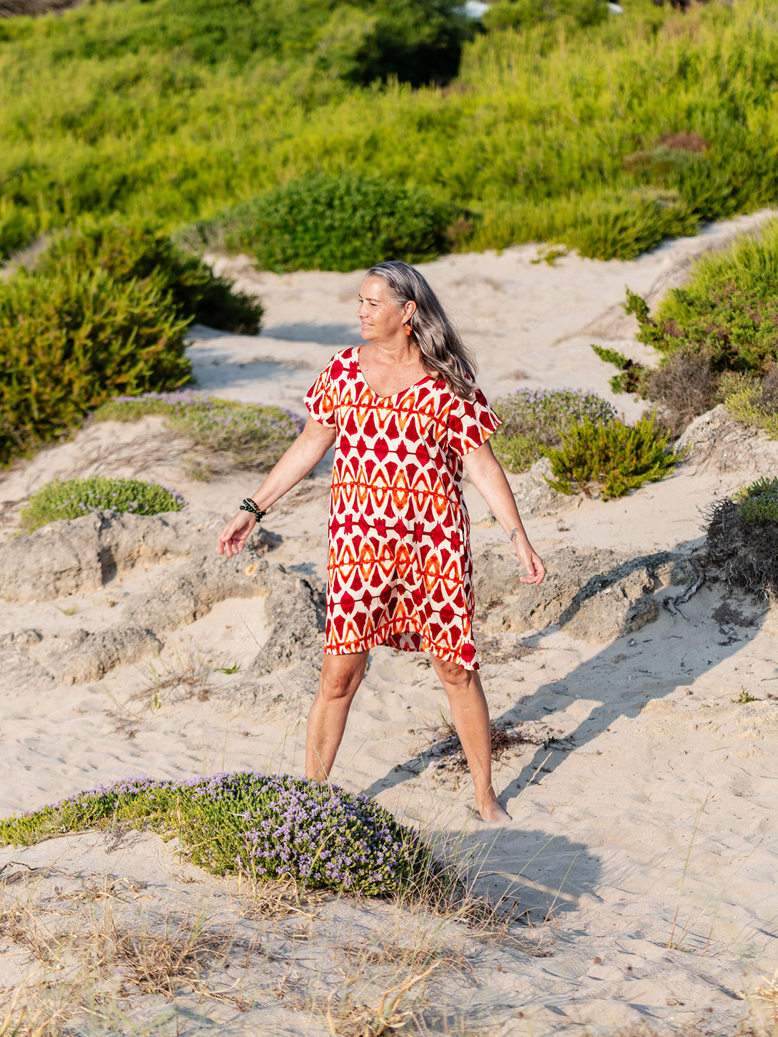 Vestito corto viscosa Renny-Vestito-WhyY-Arancione-S-M-Bijondo