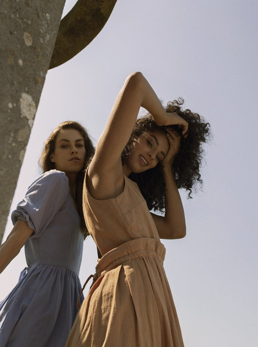 Vestito cotone mini Saraswati - bianco - Bijondo