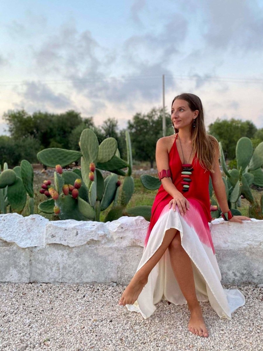 Vestito Selene - rosso - Bijondo