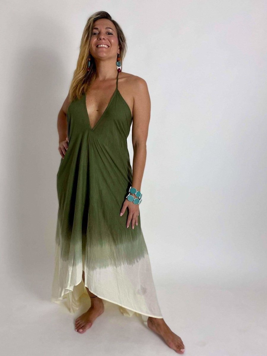 Vestito Selene - verde - Bijondo