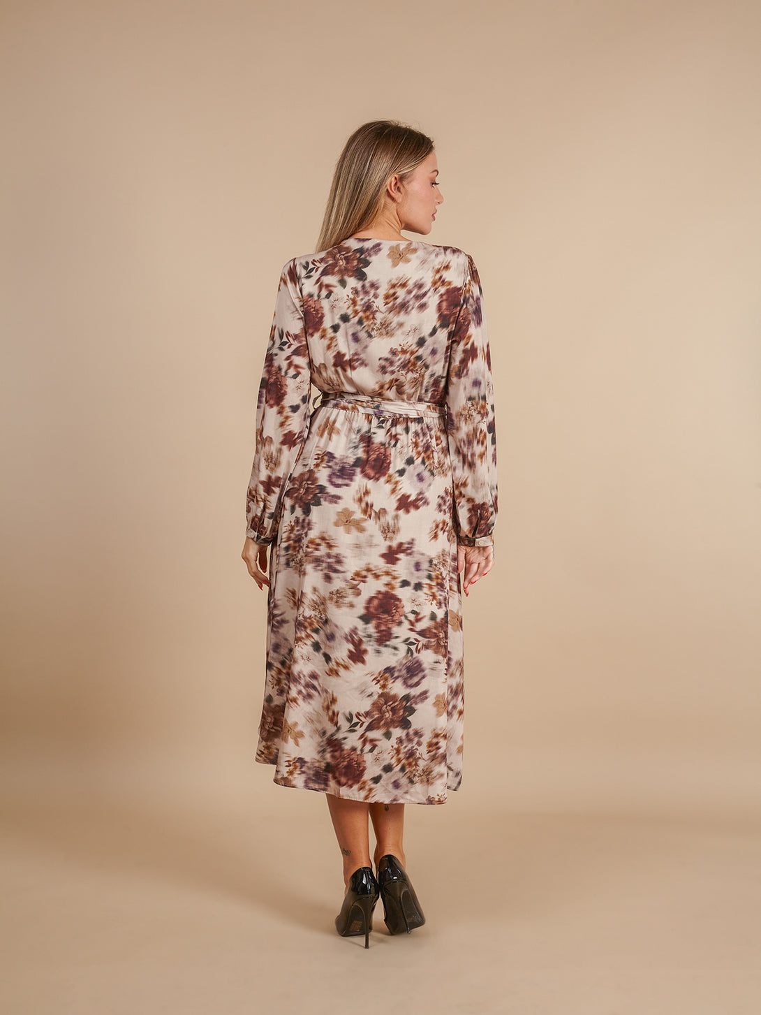 Vestito elegante floreale midi Virginia-vestito midi-Bijondo-Bijondo