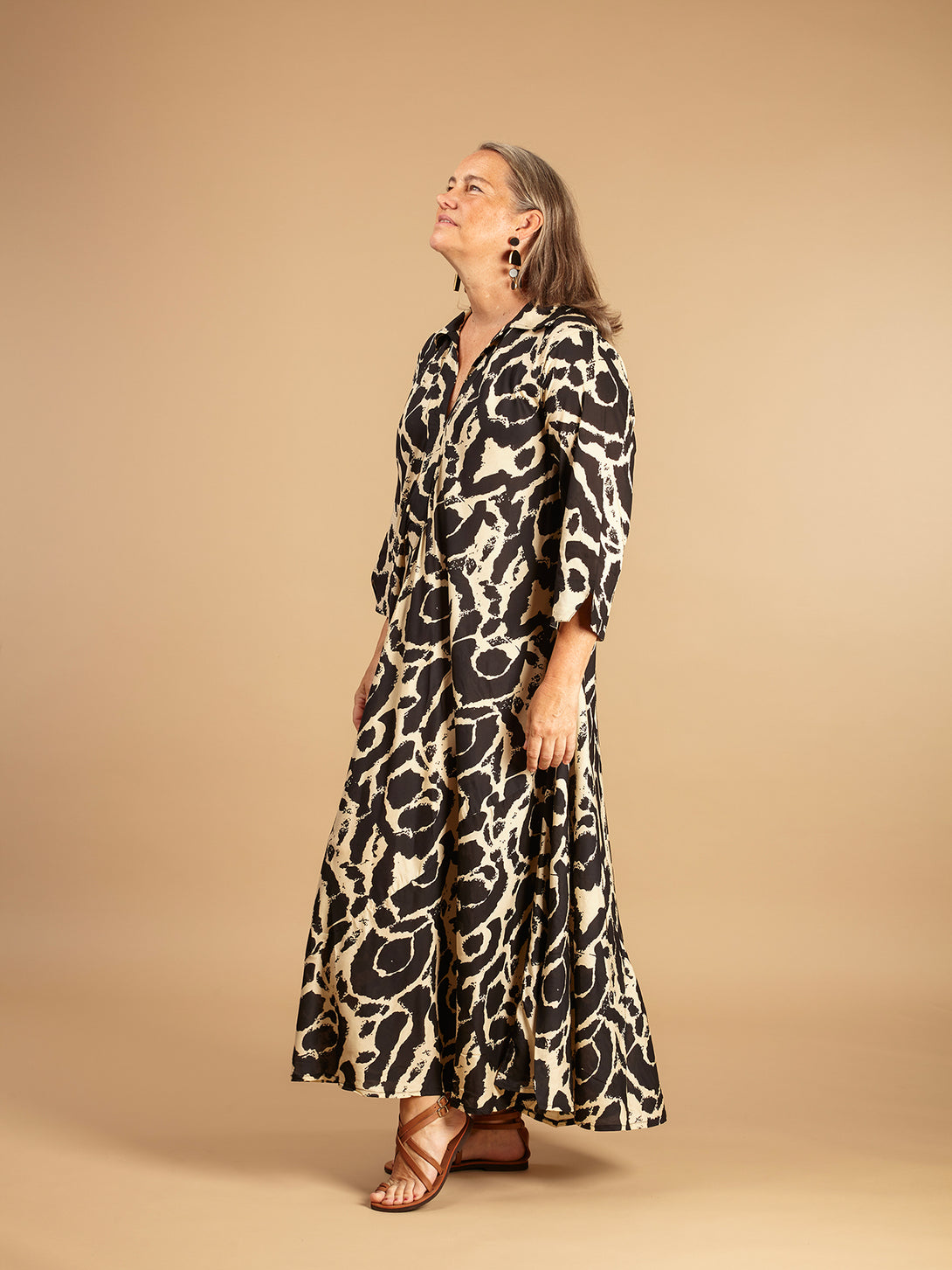 Vestito elegante, lungo, cotone Juliette-vestito-WhyY-Bijondo