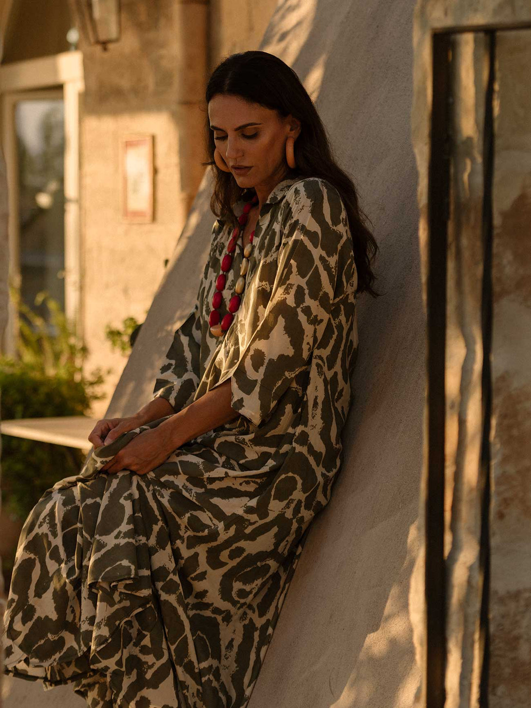 Vestito elegante, lungo, cotone Juliette-vestito-WhyY-Bijondo