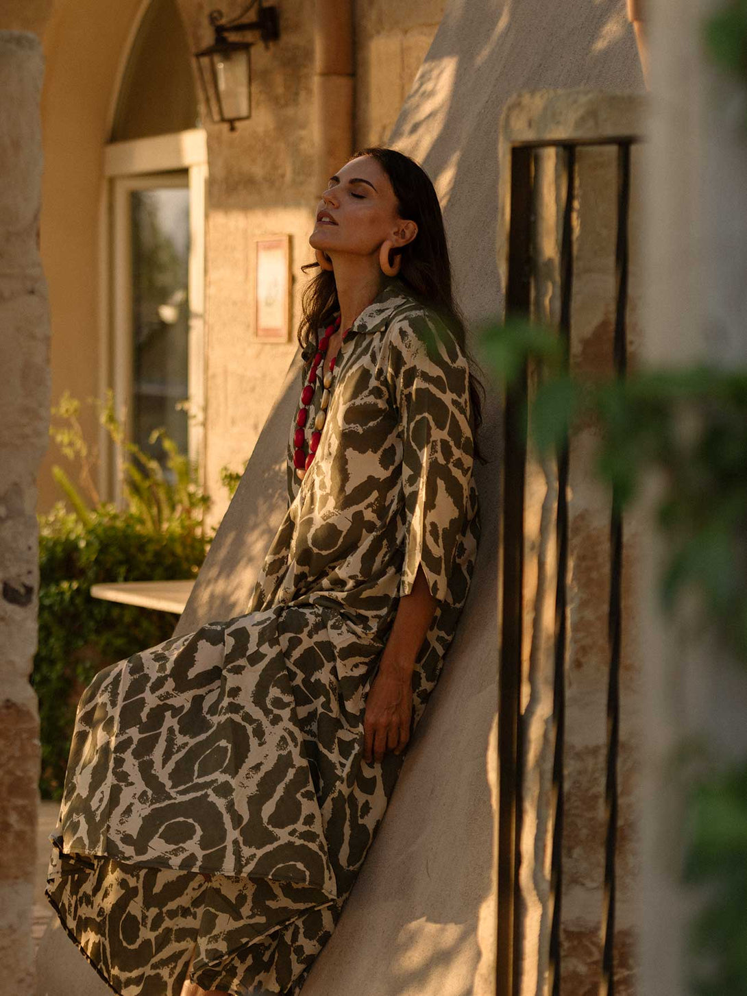 Vestito elegante, lungo, cotone Juliette-vestito-WhyY-Salvia-S-M-Bijondo