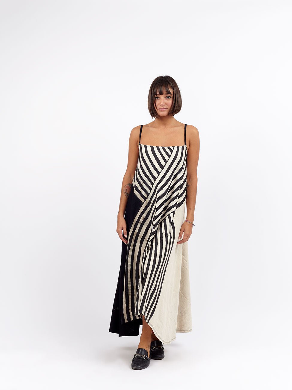 Vestito lungo Dana - righe - Bijondo