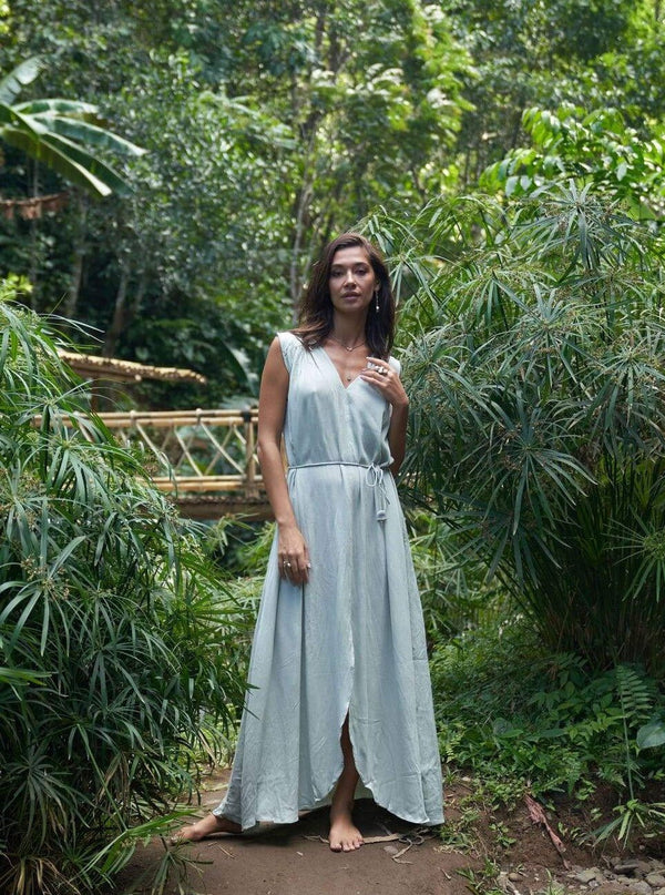 Vestito lungo Daphne - menta - Bijondo