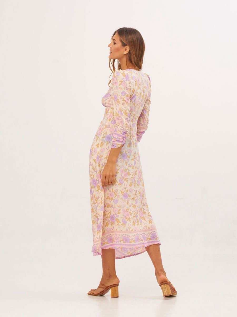 Vestito lungo Elodie - marrone - Bijondo