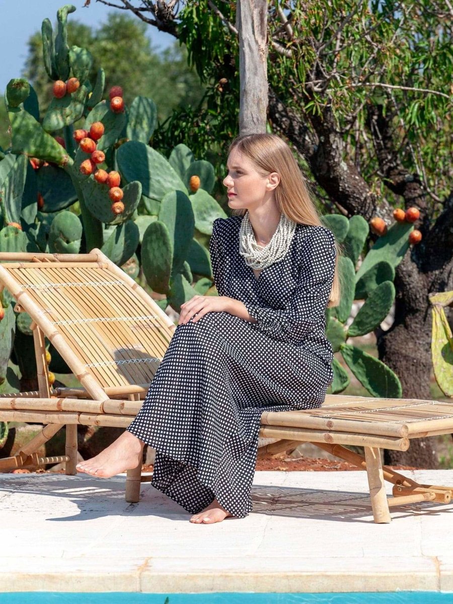 Vestito lungo Elodie - ruggine - Bijondo