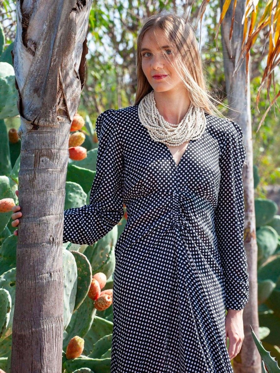 Vestito lungo Elodie - ruggine - Bijondo