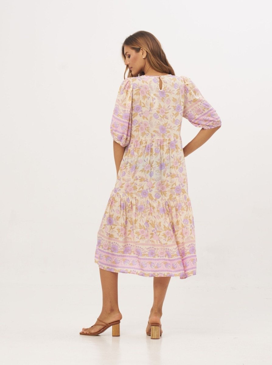 Vestito lungo Emilia - beige - Bijondo