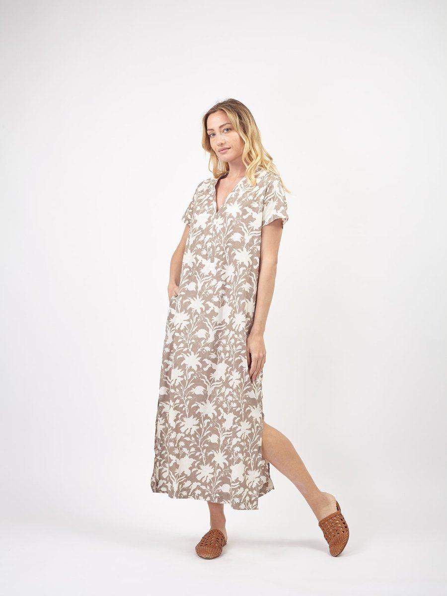 Vestito lungo Everly cotone - grigio - Bijondo