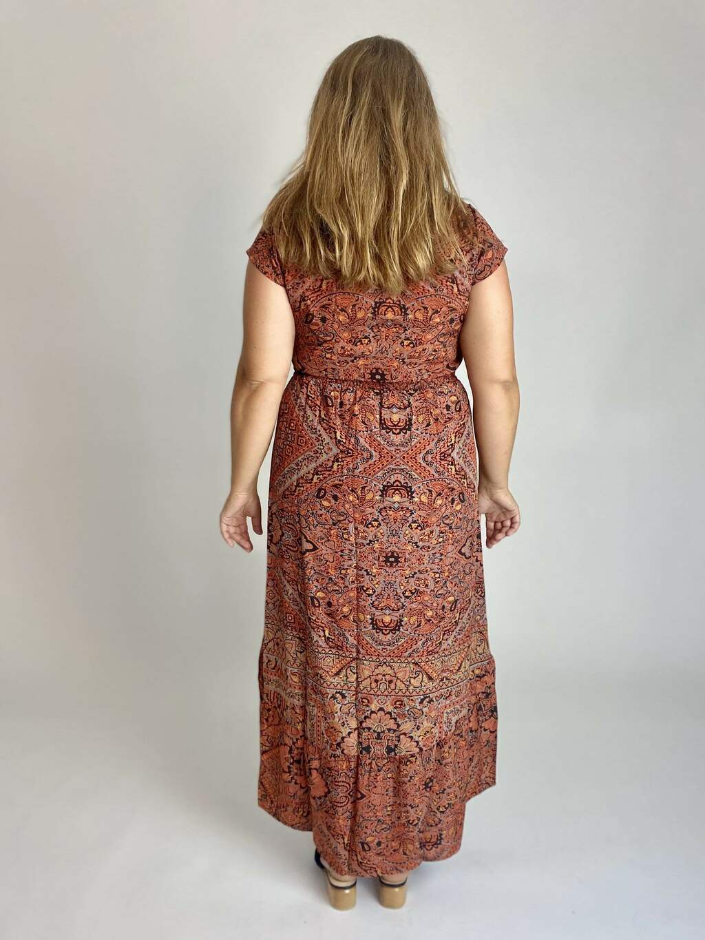 Vestito lungo Francesca - arancione - Bijondo