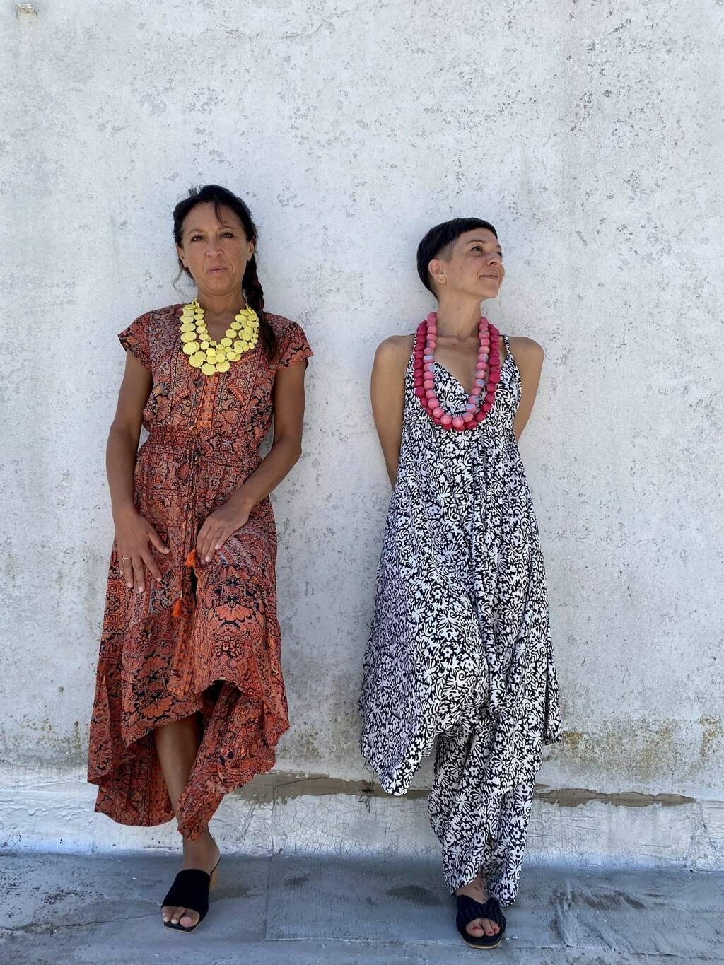 Vestito lungo Francesca - arancione - Bijondo