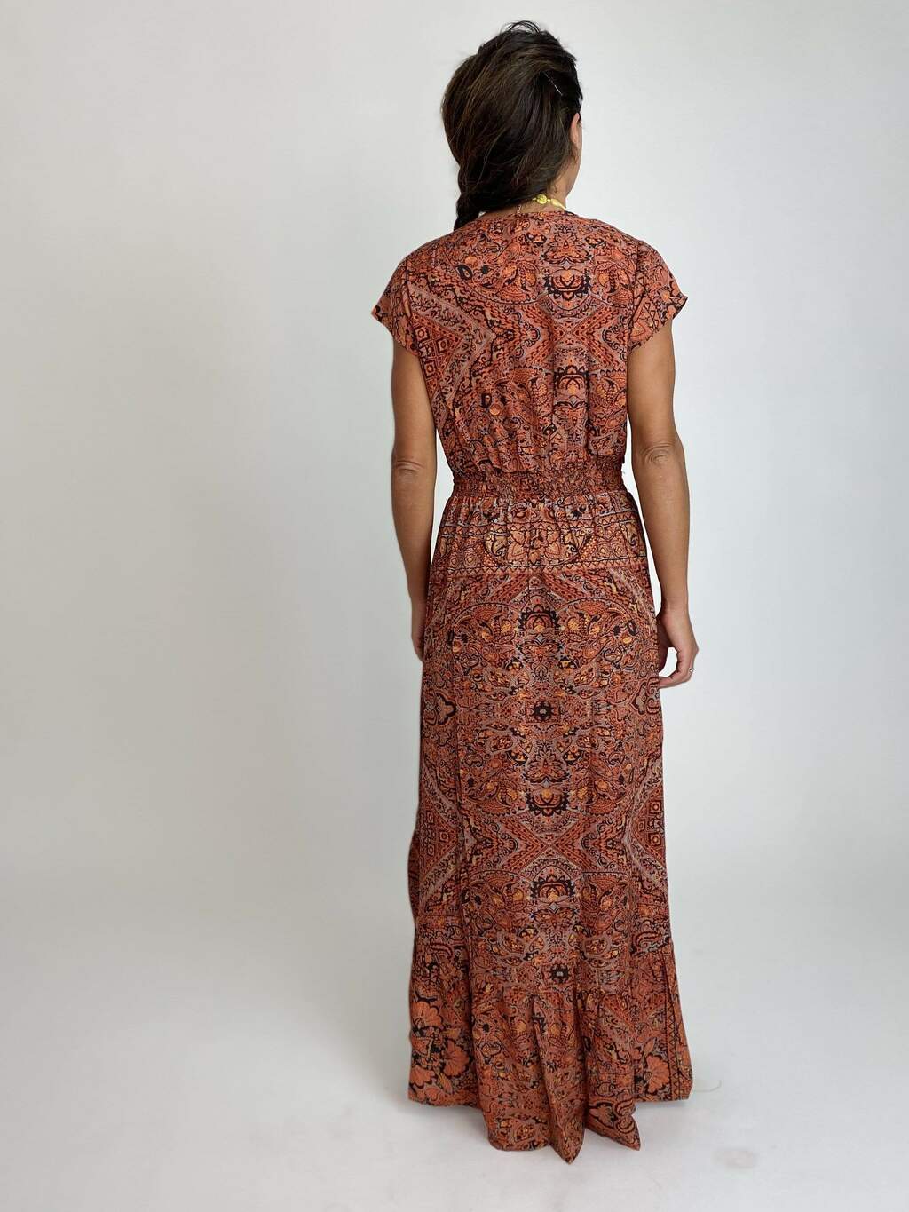 Vestito lungo Francesca - arancione - Bijondo