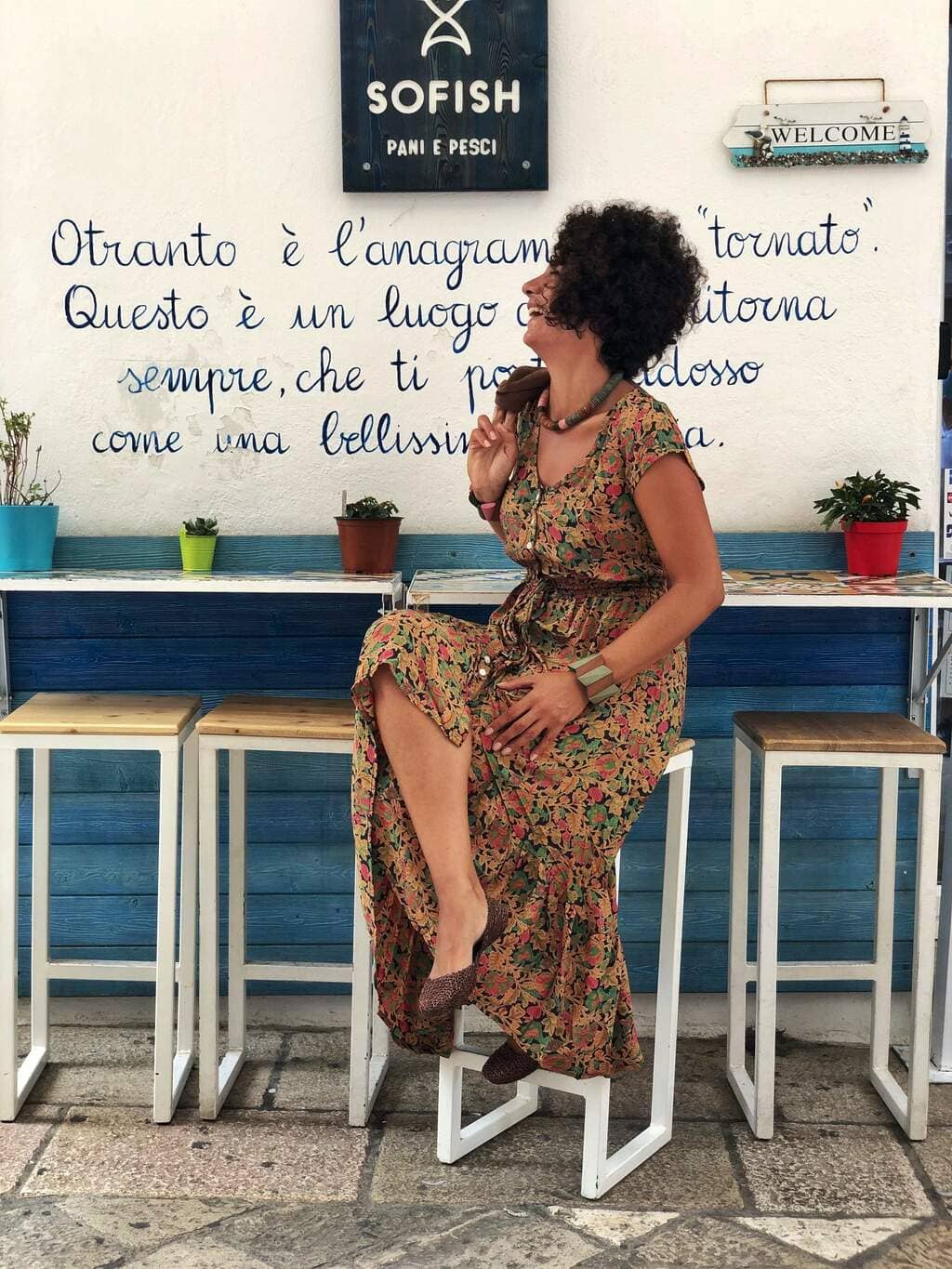 Vestito lungo Francesca - arancione - Bijondo