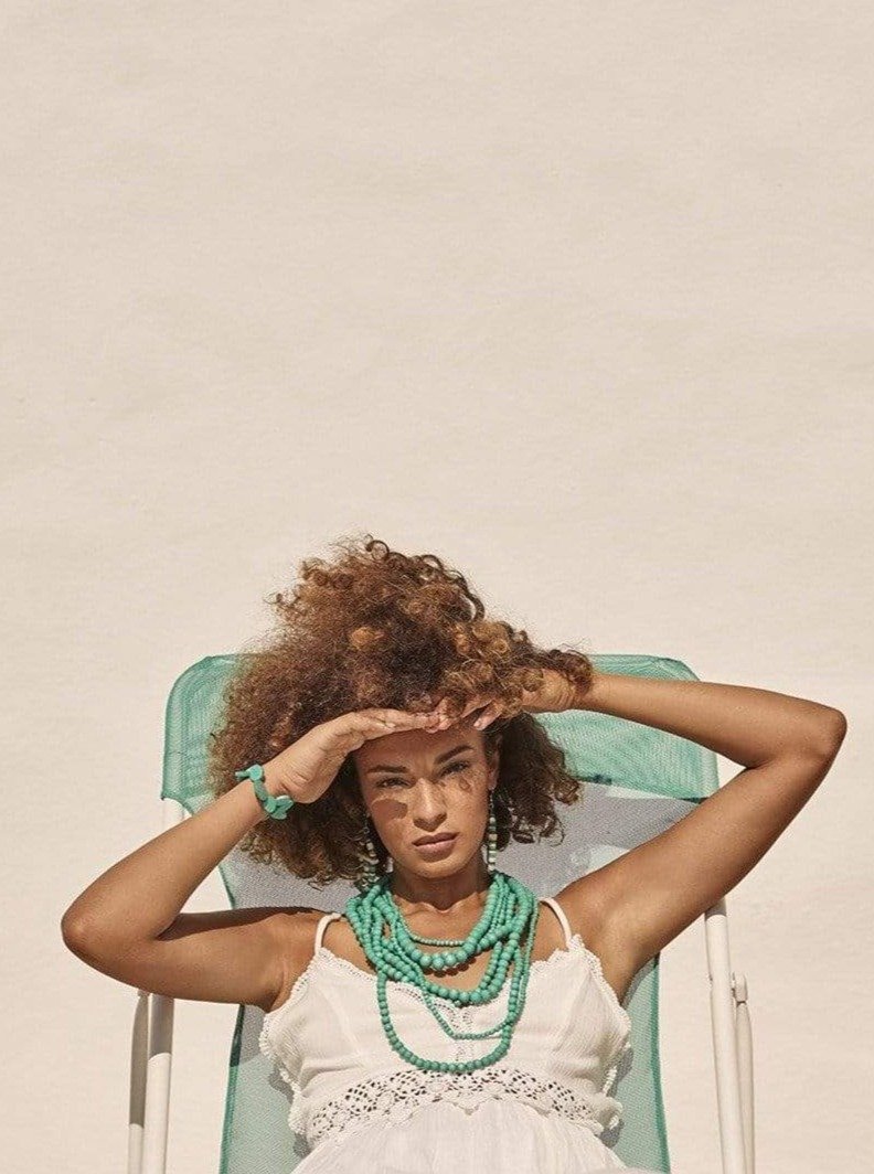 Vestito lungo Kelis - bianco - Bijondo