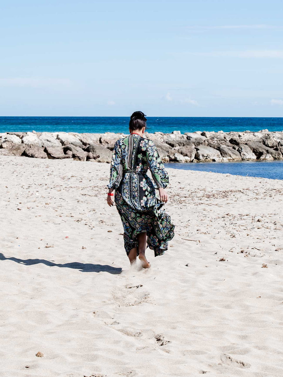 Vestito lungo Kimono seta Carmen-Vestito-WhyY-Bijondo