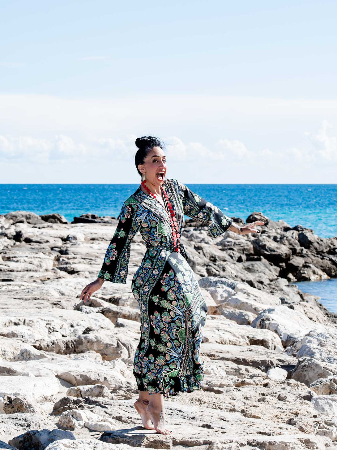 Vestito lungo Kimono seta Carmen-Vestito-WhyY-Bijondo