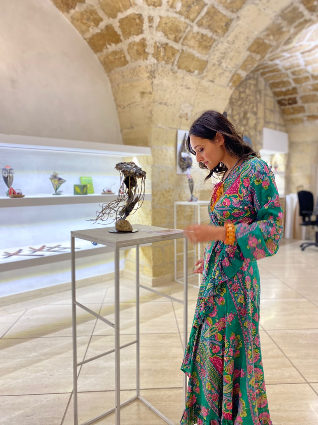 Vestito lungo Kimono seta Carmen-Vestito-WhyY-Bijondo