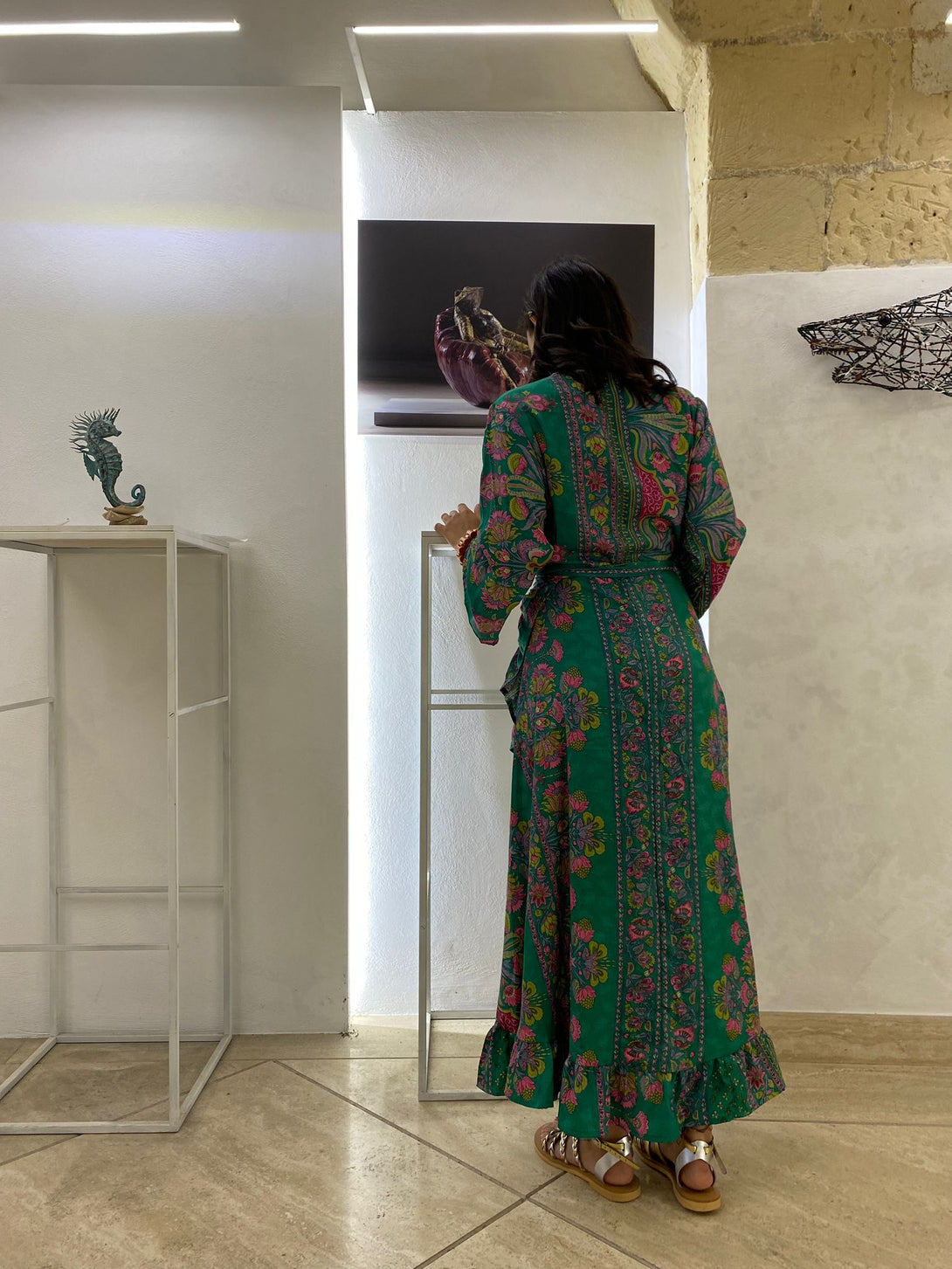 Vestito lungo Kimono seta Carmen-Vestito-WhyY-Bijondo