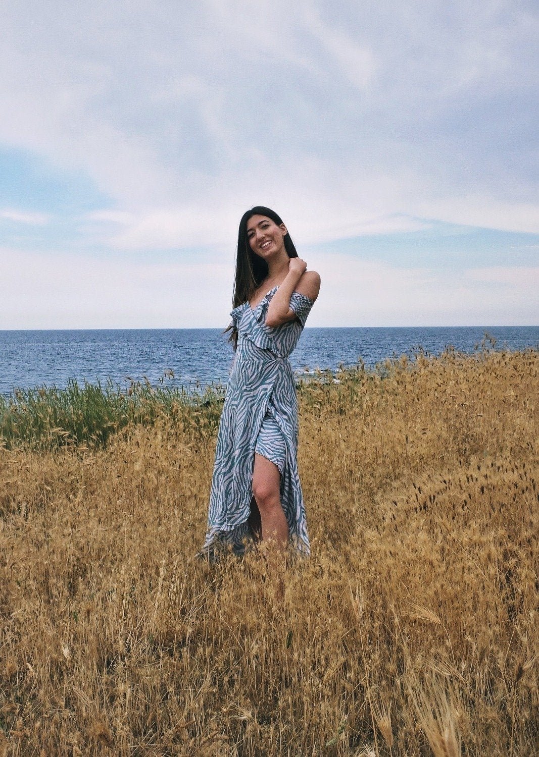 Vestito lungo Ludovica - menta - Bijondo