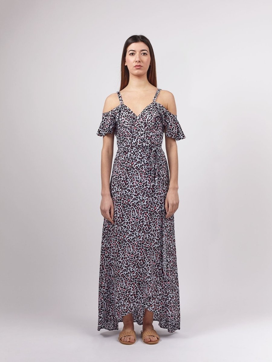 Vestito lungo Ludovica - fucsia - Bijondo