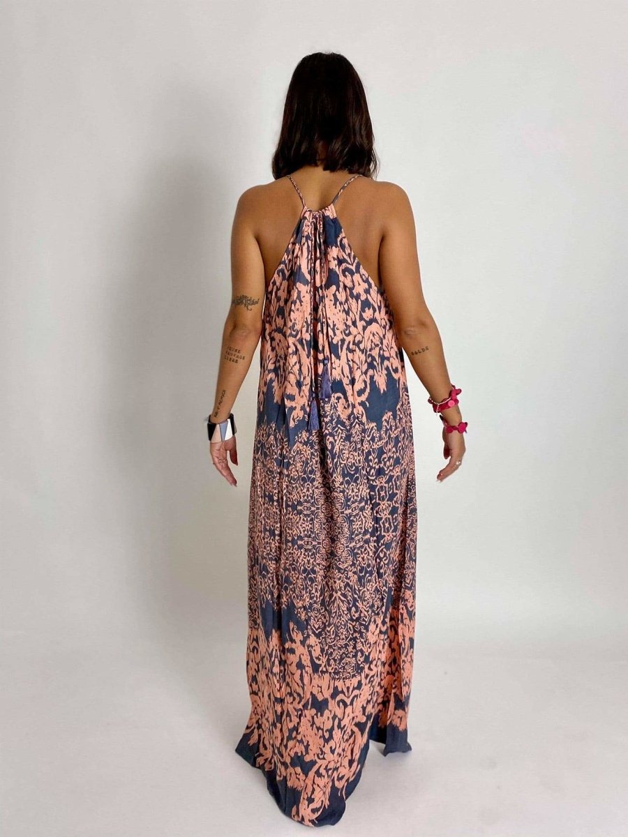 Vestito lungo Mariana - rosa - Bijondo