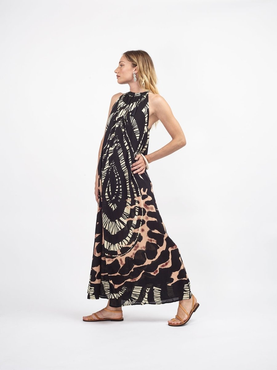 Vestito lungo Mariana - nero - Bijondo