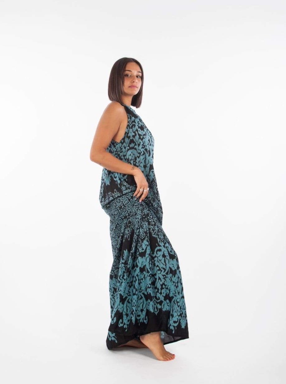 Vestito lungo Mariana - celeste - Bijondo