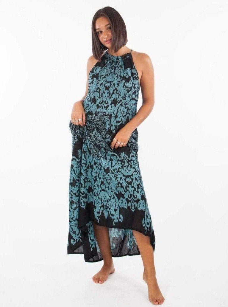 Vestito lungo Mariana - celeste - Bijondo