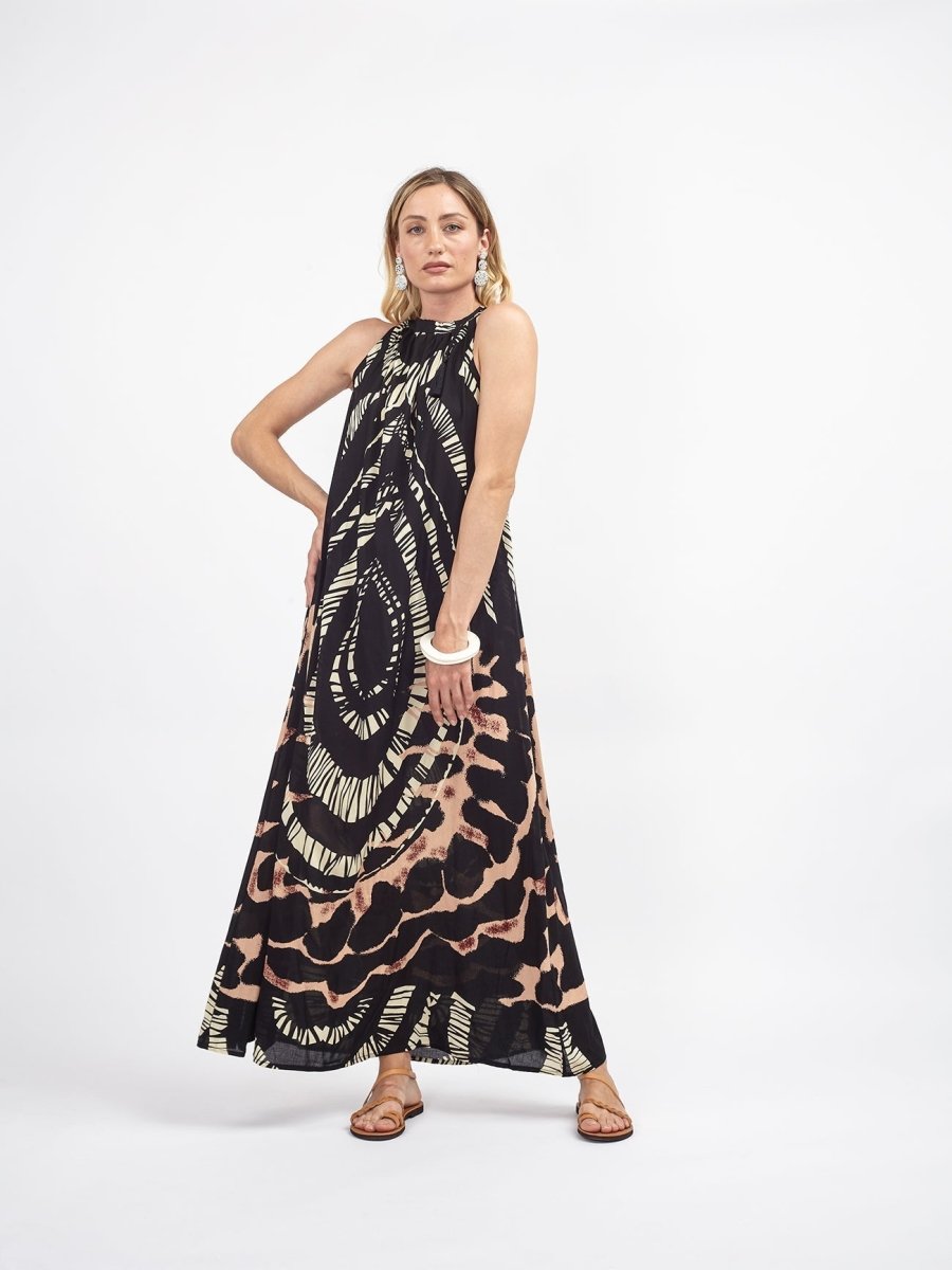 Vestito lungo Mariana - nero - Bijondo