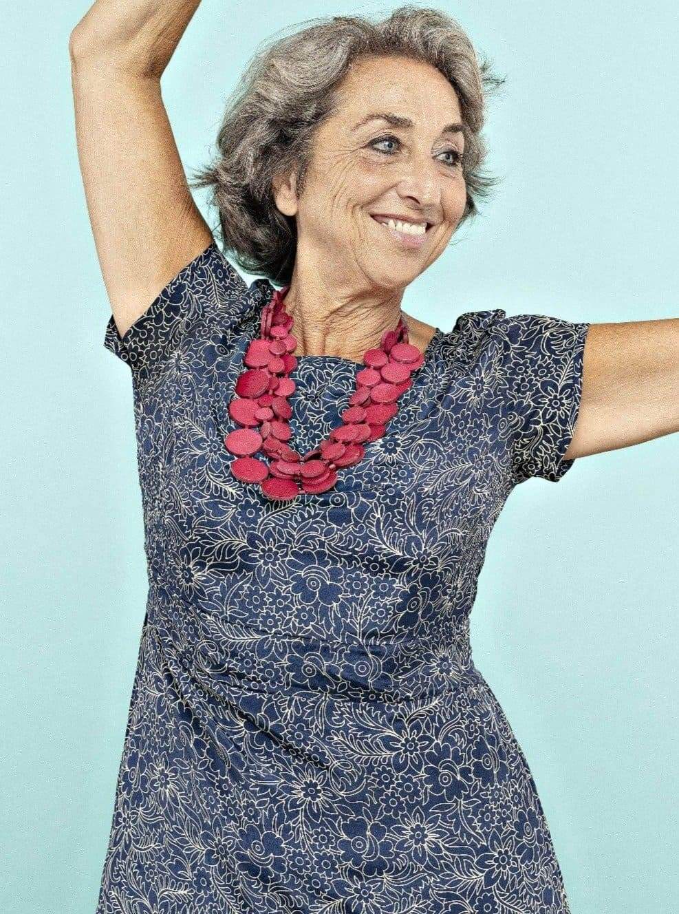 Vestito lungo Mya - blu - Bijondo