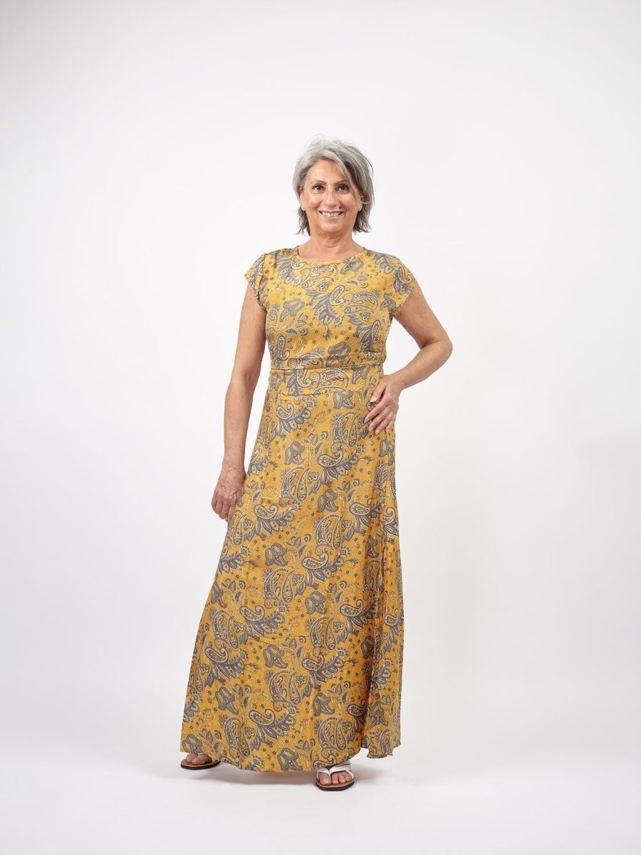 Vestito lungo Mya - giallo - Bijondo