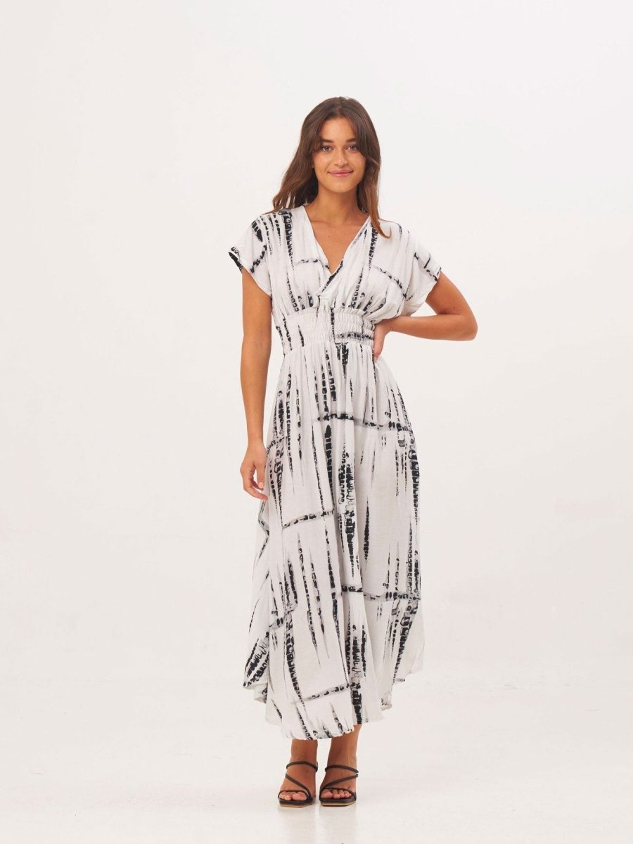 Vestito lungo Nadia - blu - Bijondo