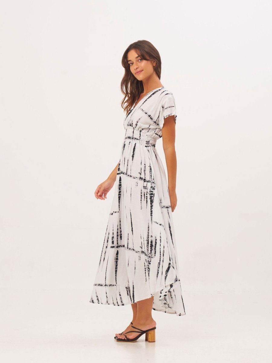 Vestito lungo Nadia - blu - Bijondo