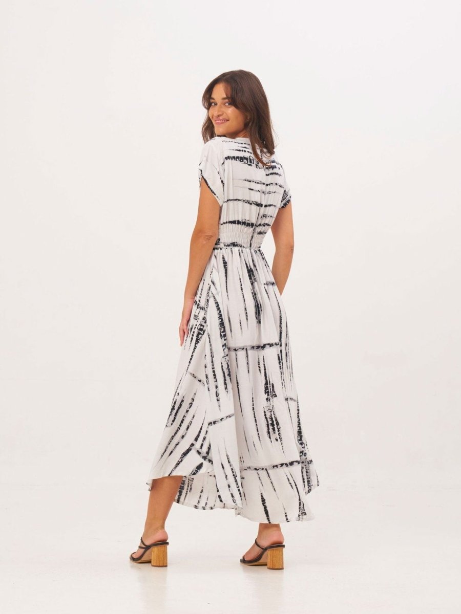 Vestito lungo Nadia - blu - Bijondo